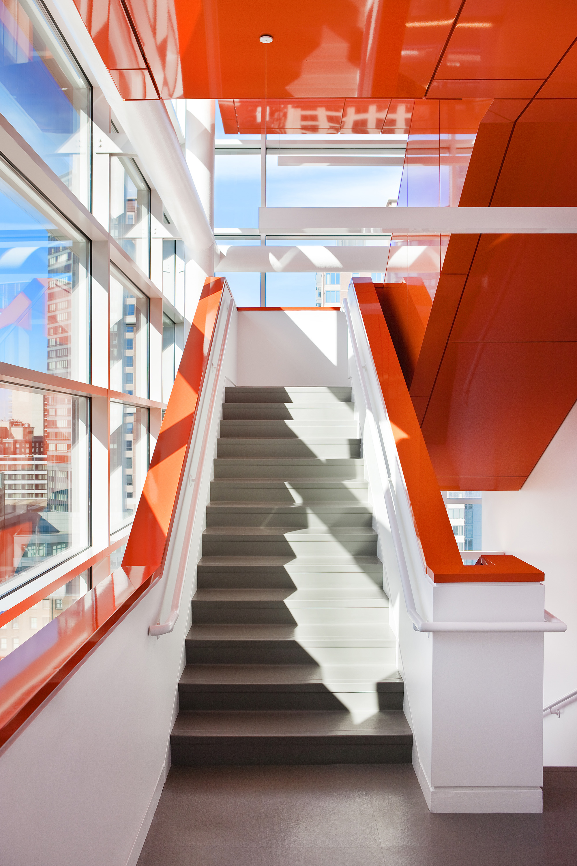 Red Staircase at Tufts