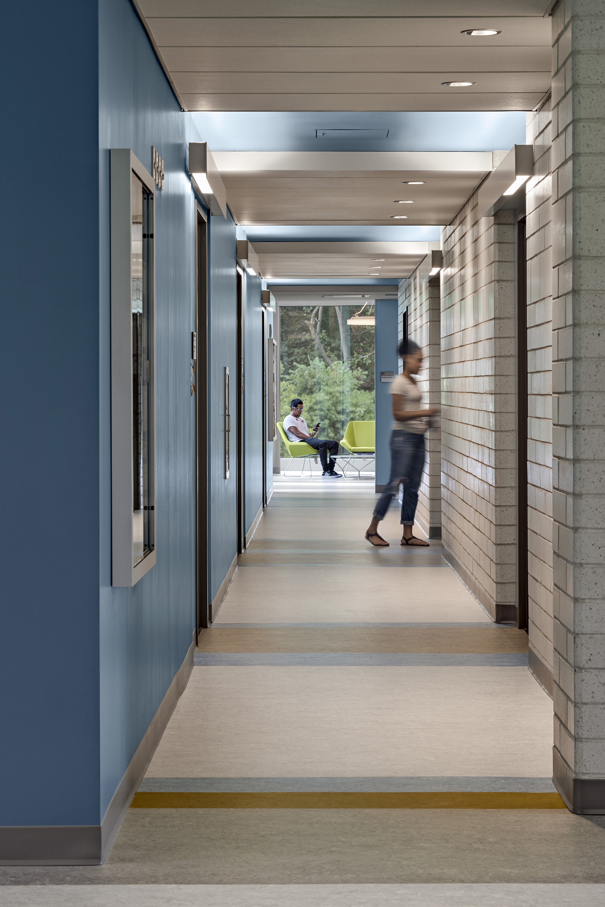 Blue Hallway