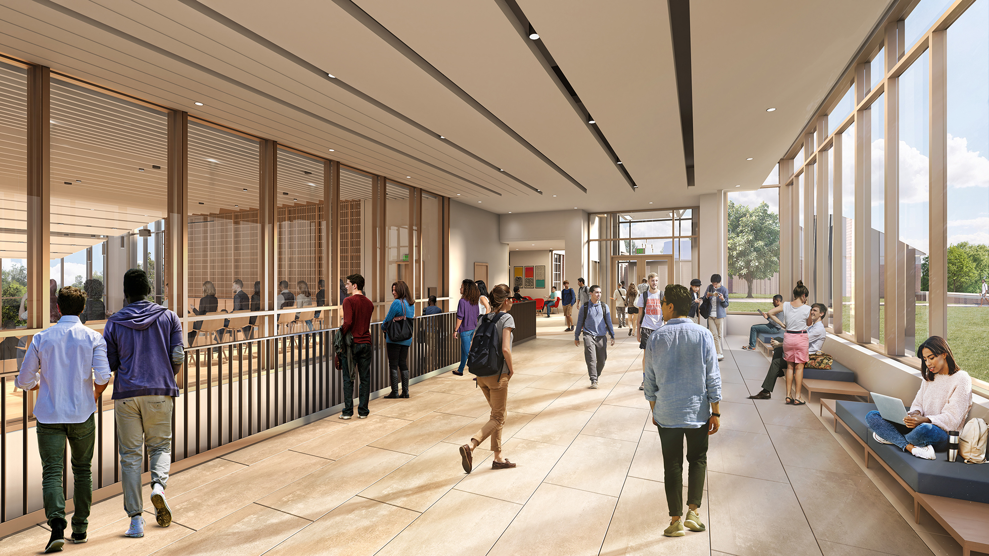 Peddie School View of Lobby