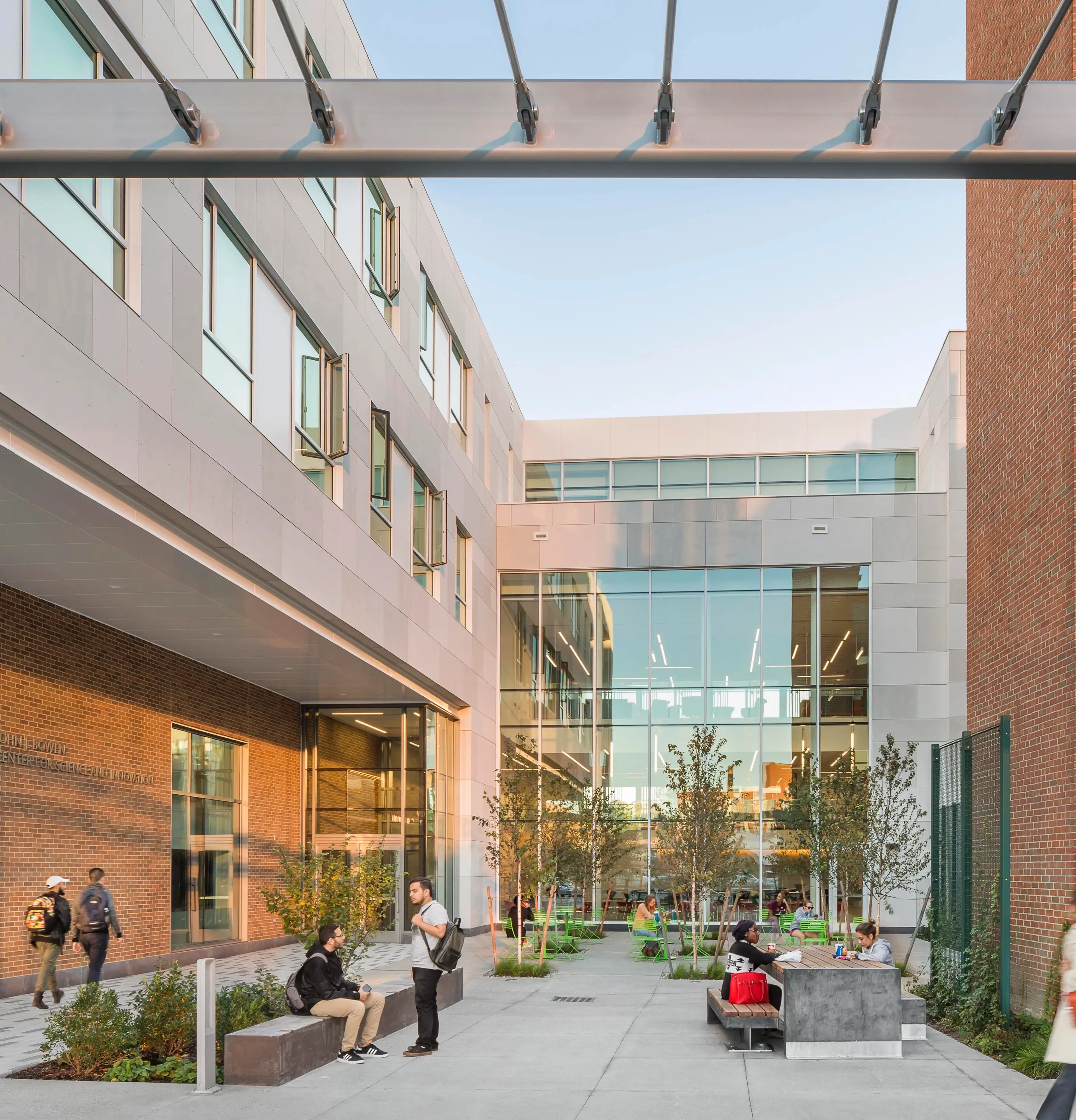 Johnson and Wales Center of Science and Innovation courtyard image