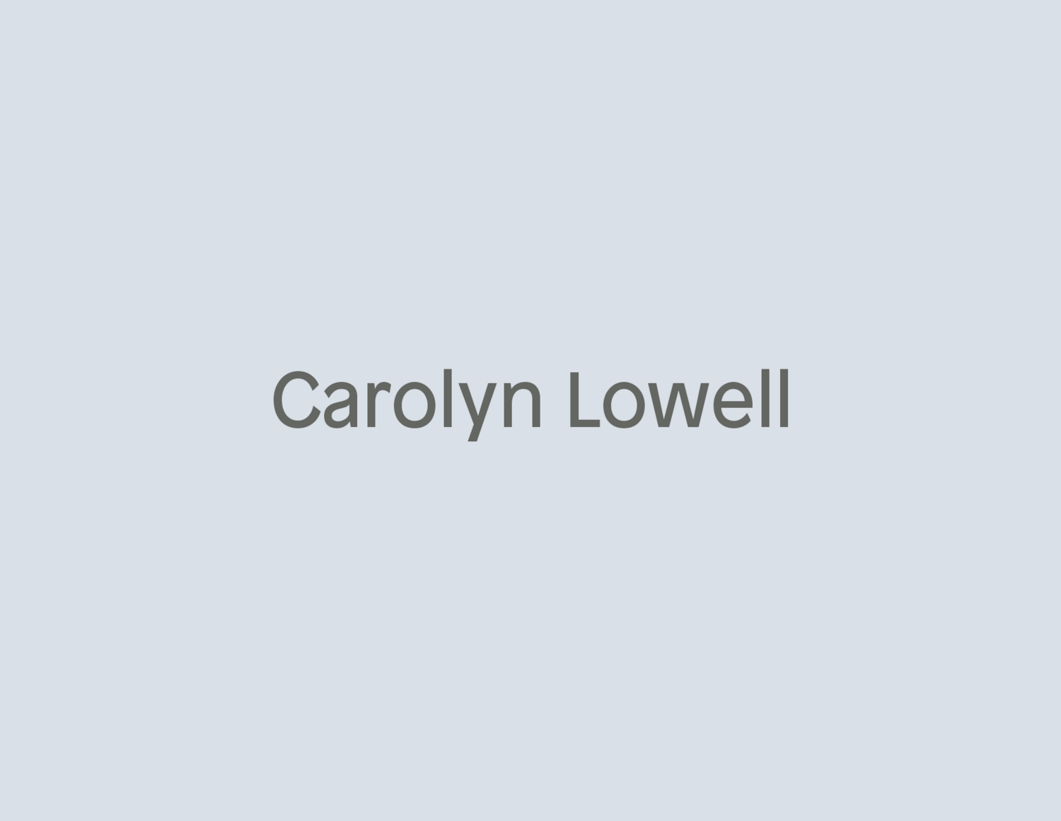 carolyn lowell hover
