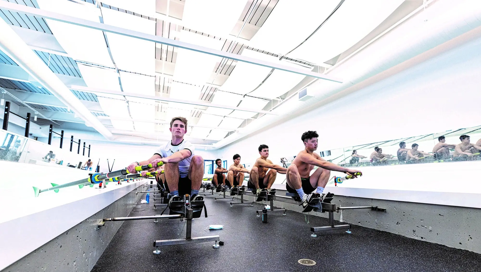 Dartmouth Rowing Facility Students