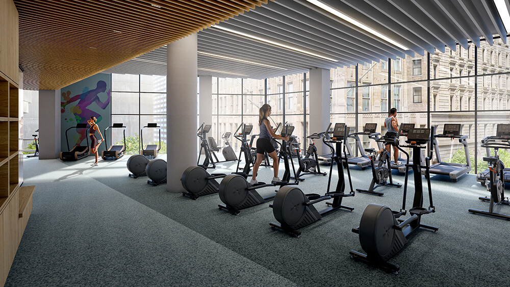 Rendering of Fitness Center