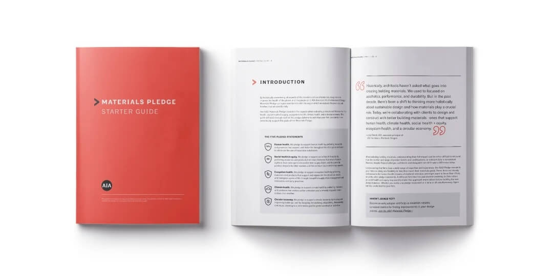 AIA's materials pledge