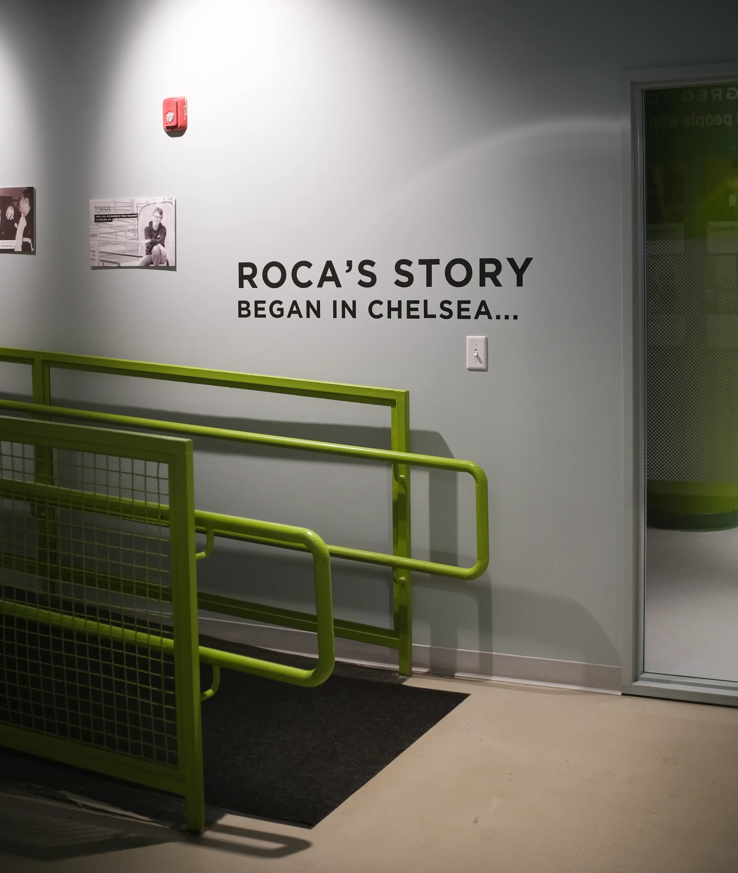 Roca's story starts in Chelsea wall graphic