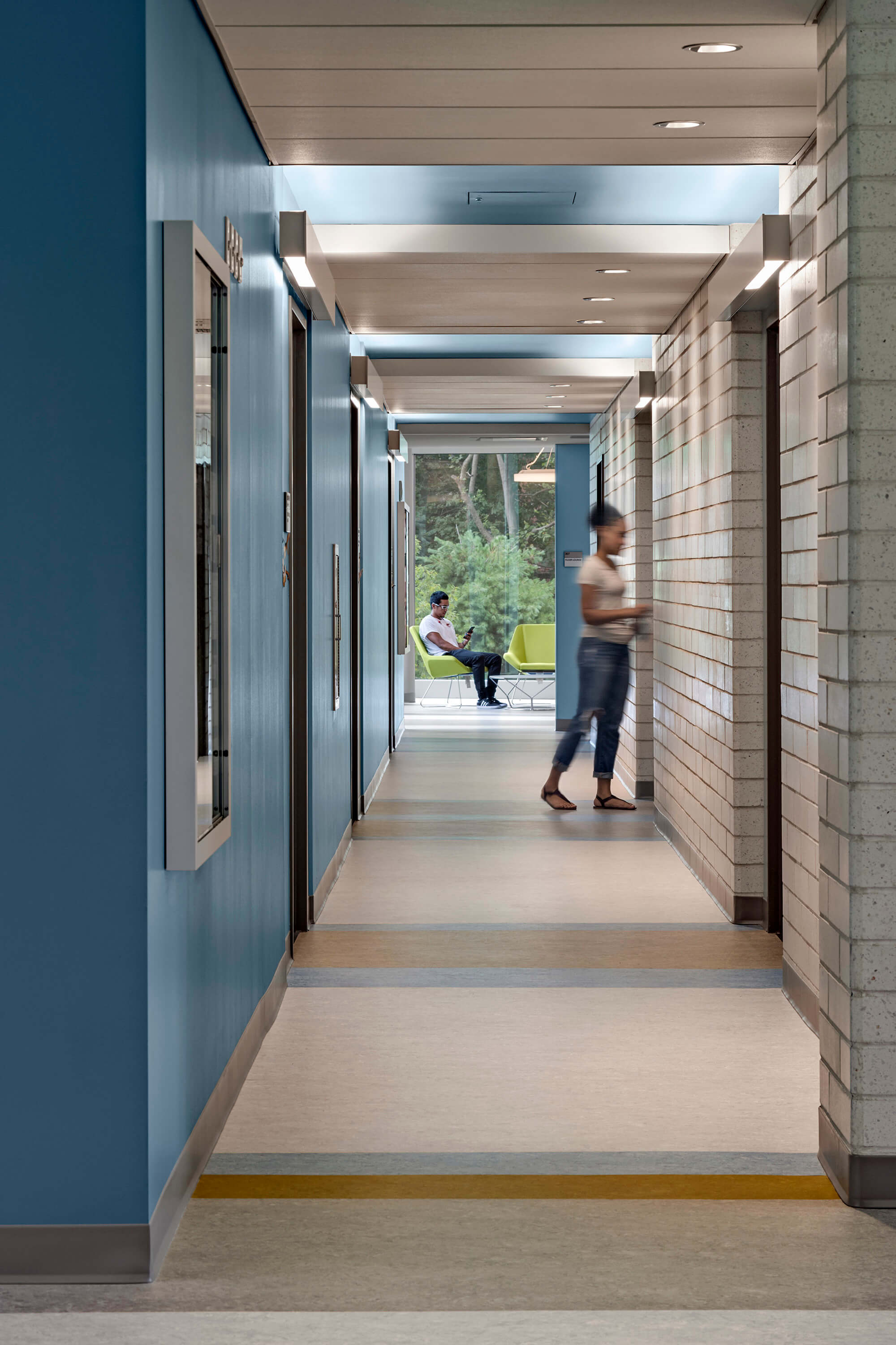 Blue Hallway