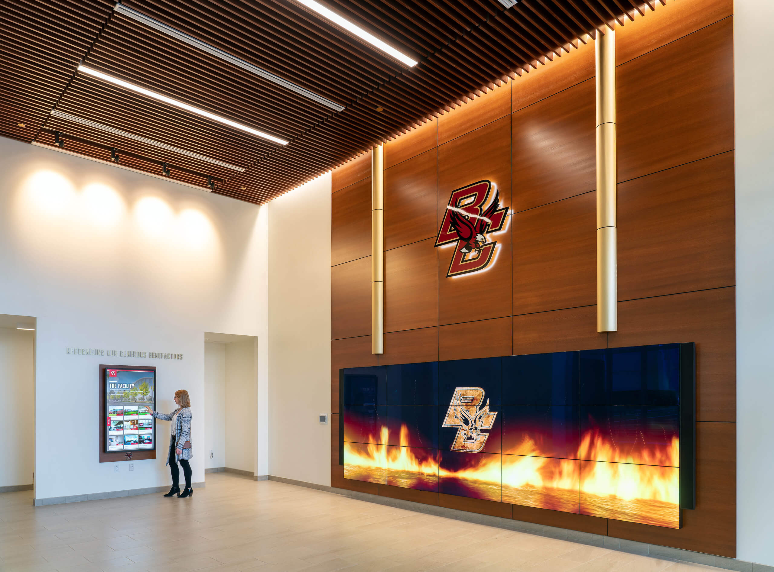 Boston College field house lobby