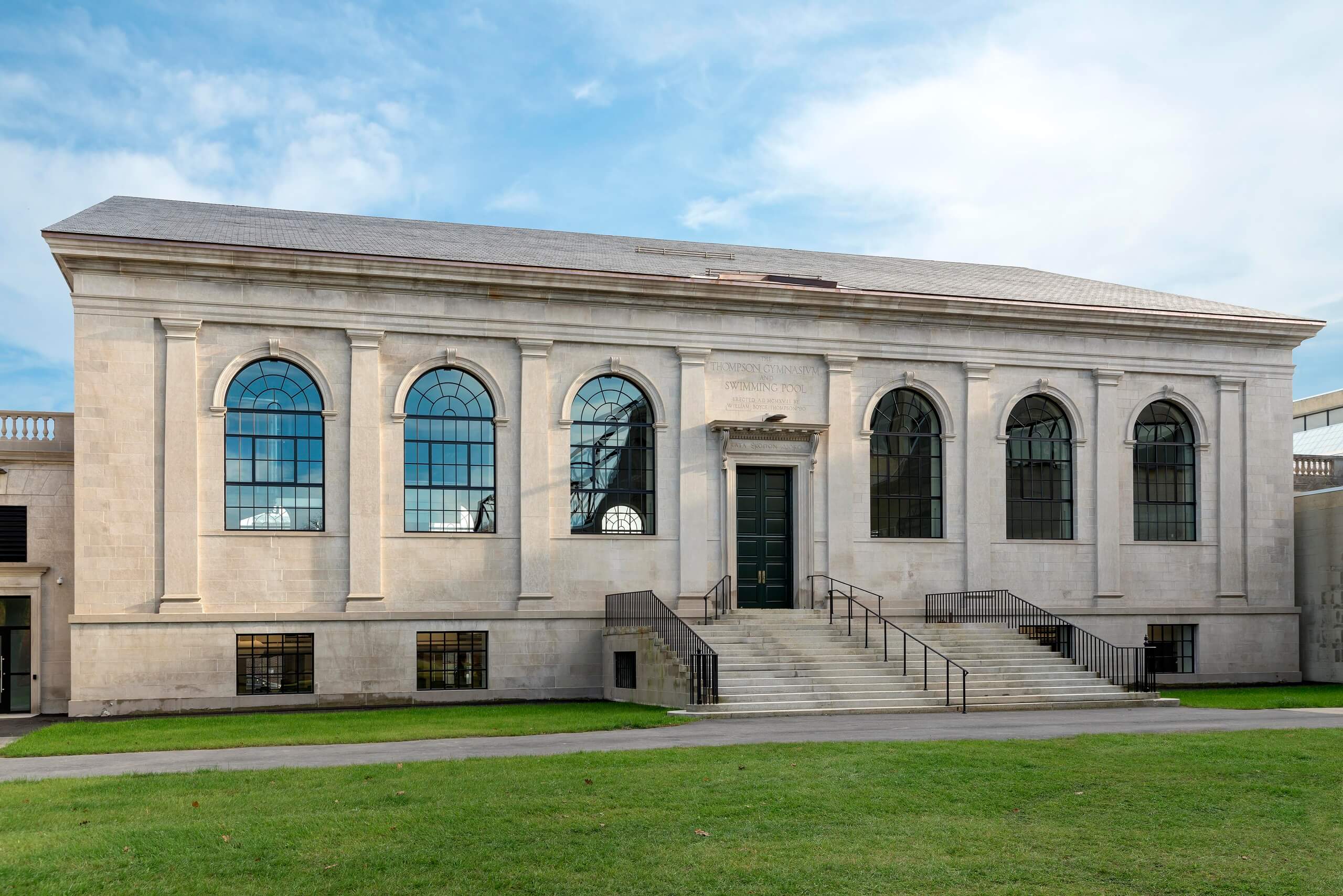 exterior or renovated fitness center building