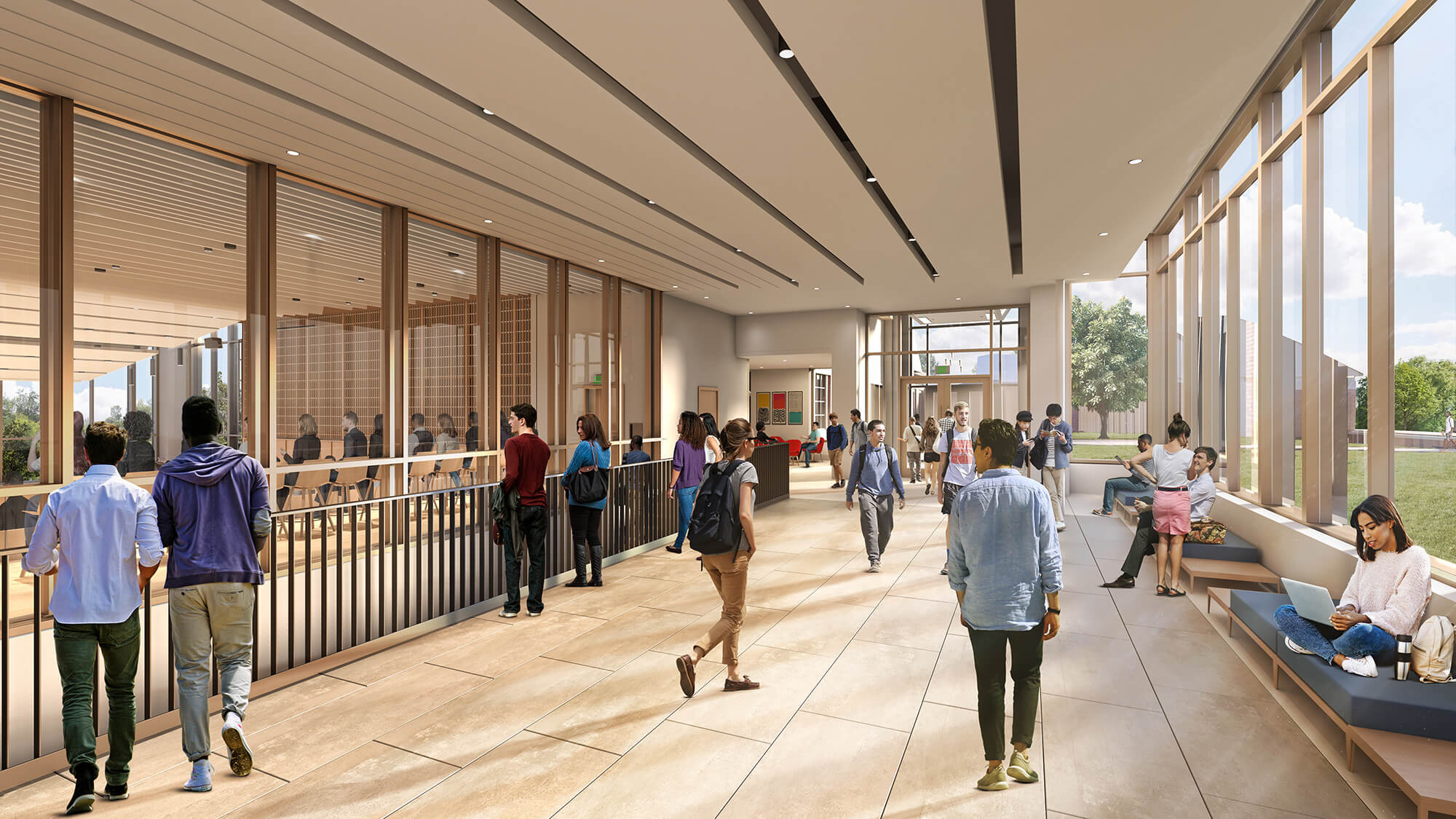 Peddie School View of Lobby