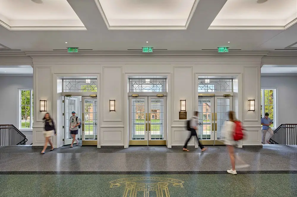 dining hall lobby at Deerfield