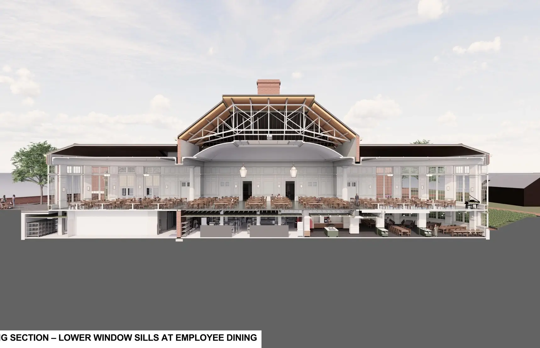 section diagram of deerfield dining